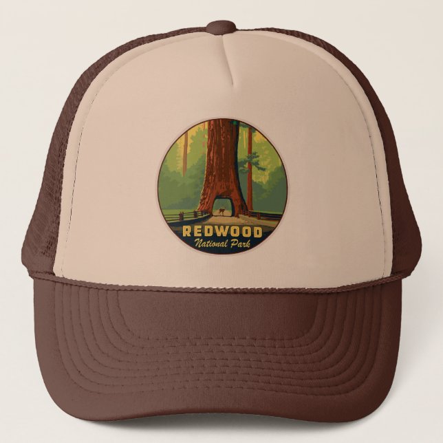 Redwood-Nationalpark Truckerkappe (Vorderseite)
