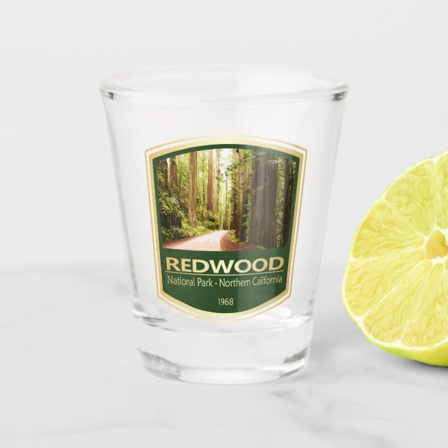 Redwood NP (PF1) Schnapsglas (Vorderseite)