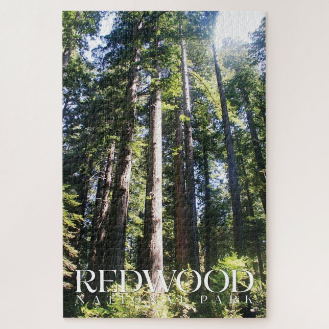 Redwood Puzzle, Nationalpark Jigsaw Puzzle (Vertikal)