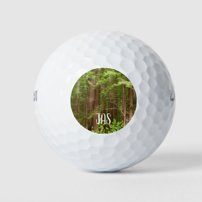 Redwood Trees at Muir Woods National Monument Golfball (Vorderseite)