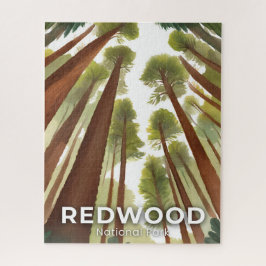 Redwood Trees | National Park Watercolor Art