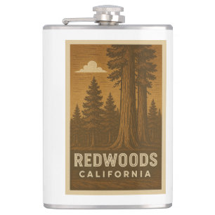 Redwoods National Park California Flask Flachmann