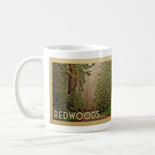 Redwoods National Park California Kaffeetasse (Links)