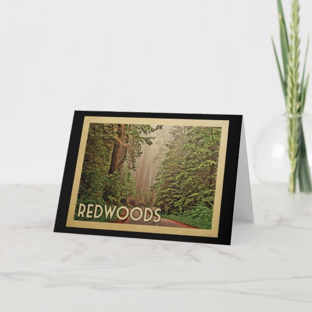 Redwoods National Park California Karte (Vorderseite)