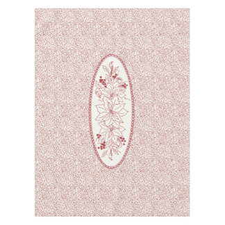 Redwork Medallion Tablecloth - Weihnachtswein Tischdecke