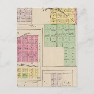 Reece, Fall River, Hamilton und Climax, Kansas Postkarte