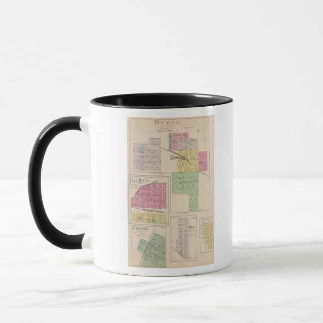 Reece, Fall River, Hamilton und Climax, Kansas Tasse (Links)