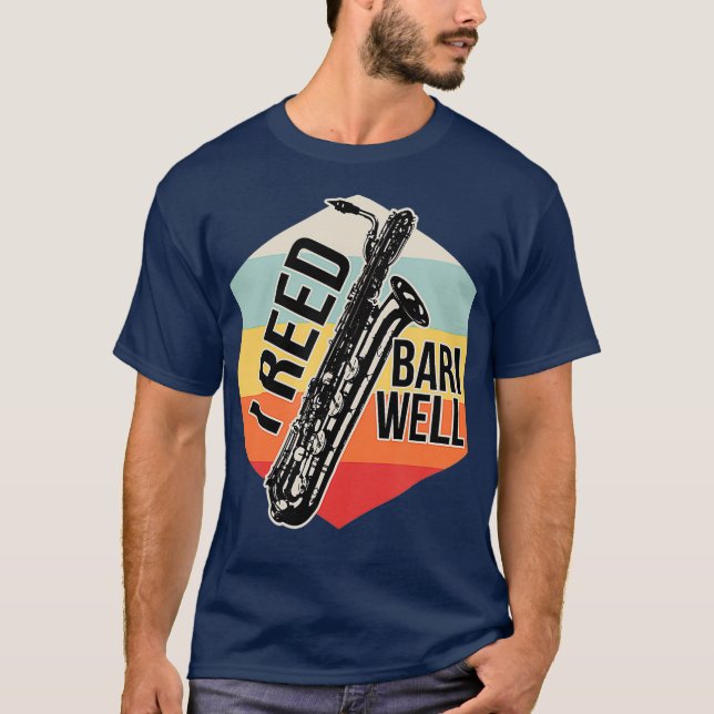 Reed Bari Well Baritone Sax Saxophone Player T-Shirt (Vorderseite)
