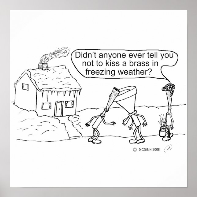 Reed Kissing Brass Poster (Vorne)