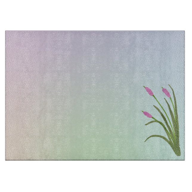 Reed Large Glass Cutting Board Schneidebrett (Vorderseite)