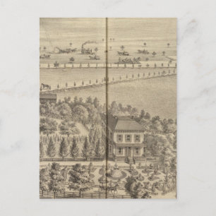 Reed residence, Knights Landing Postkarte