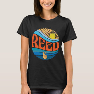 Reed Vintag Sunset Reed Groovy Gefärbte Krawatte T-Shirt