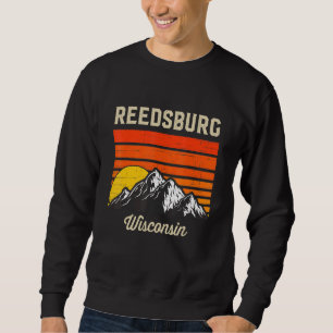 Reedsburg Wisconsin Retro City Staat Usa Sweatshirt