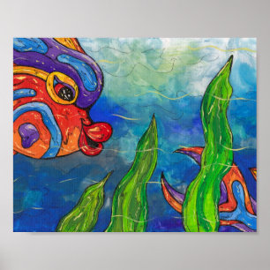 Reef Fish Print Poster