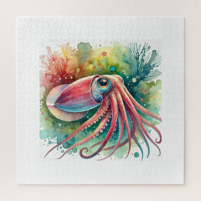 Reef Squid 300824AREF112 - Watercolor (Vertikal)