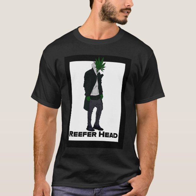 Reefer Head HipHop Männlich T-Shirt (Vorderseite)