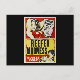 Reefer-Wahn Retro-Vintage-Plakat Postkarte