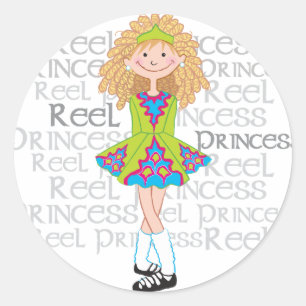 Reel Blonde Runder Aufkleber