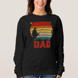 Reel Cool Dad Fishing Gigging Hook Buzzbait Papa D Sweatshirt