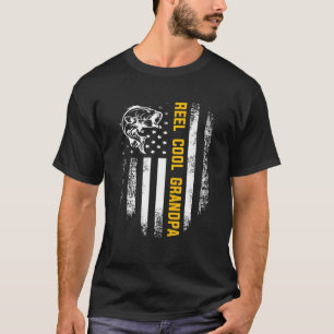 Reel Cool Großvater Vintage Fahne Fischen Vater's T-Shirt