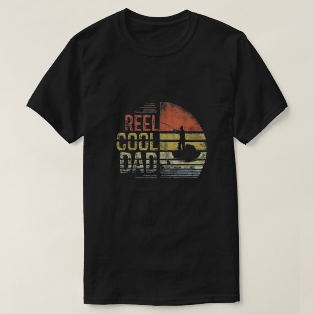 Reel Cool Papa T-shirt de pêche (Design devant)