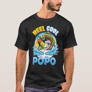 Reel Cool Popo Fishing Vater Papa Daddy Papa T-Shirt