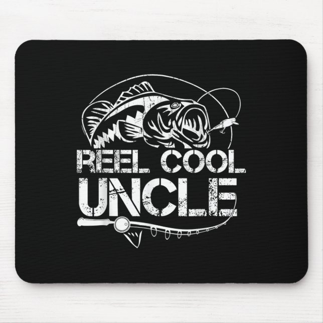 Reel Cool Uncle Fishing Daddy Fathers Day Dad For  Mousepad (Vorne)