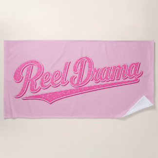 Reel Drama Doll Rosa Chicks, die fischen, lustiges Strandtuch