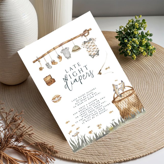 Reel Fuel Fishing Spate Night Diapers Baby Poster (Von Creator hochgeladen)