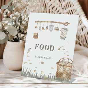 Reel Fun Fishing Baby shower Panneau alimentaire