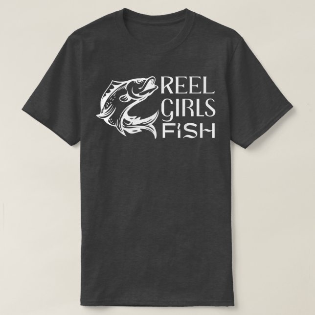 Reel Girls Fish Funny Womens Fishing Tee 1731  (Design vorne)
