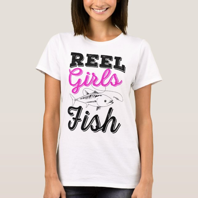 Reel Girls Fish T-Shirt – Women’s Fishing Shirt  (Devant)