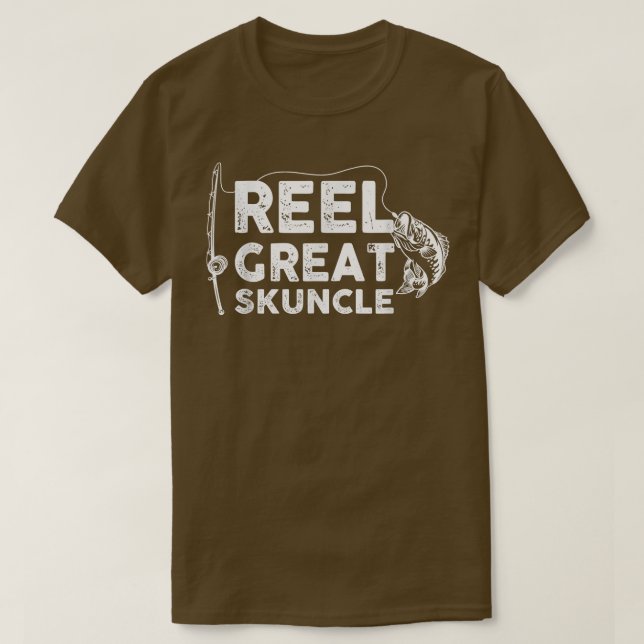 Reel Great Skuncle Fishing Daddy oder Fisherman Gr T-Shirt (Design vorne)