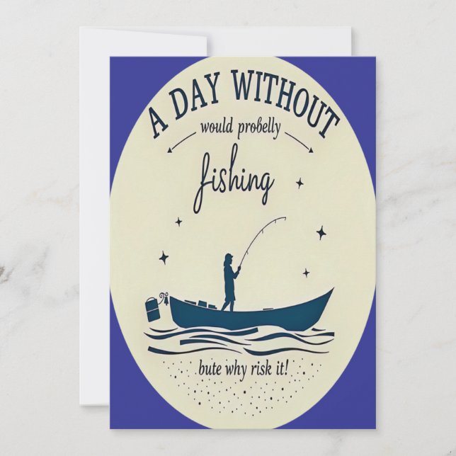 "Reel in the Fun: Save the Date Invitation Einladung (Vorderseite)