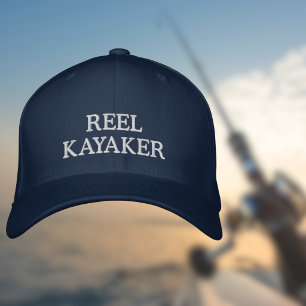 REEL-KAYAKER für Kayak-Angeln und Fischer Bestickte Baseballkappe