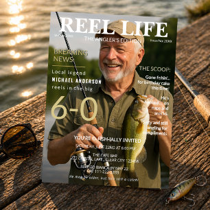 Reel Life Fishing Magazine 60. Geburtstagsparty Einladung