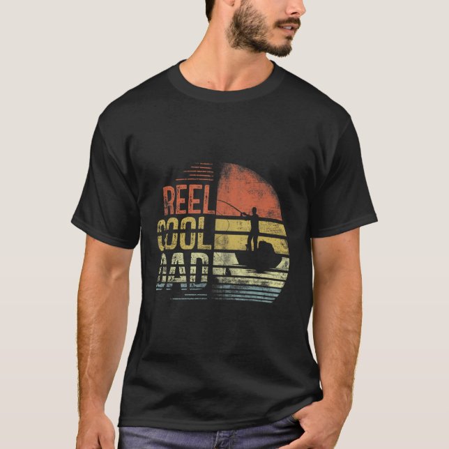 Reel Vater Daddy Fathers Days Fischen Fischer T-Shirt (Vorderseite)