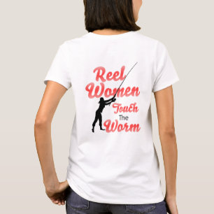 Reel Women Touch The Worm Personalisieren NAME T-S T-Shirt