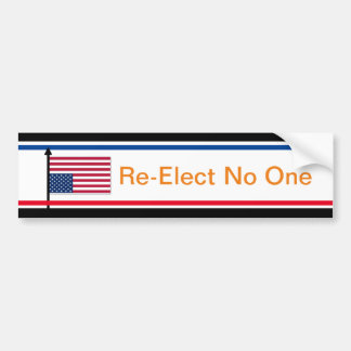 Réélectionner Aucun Sticker De Bumper