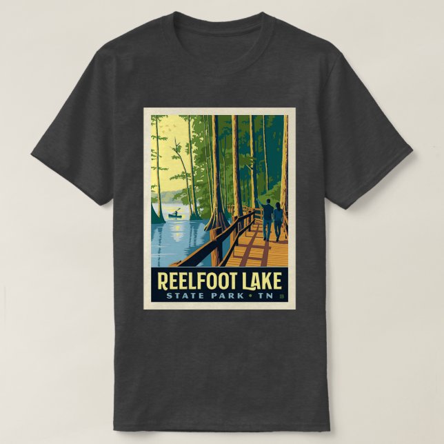 Reelfoot Lake Staat Park Tennessee T-Shirt (Design vorne)