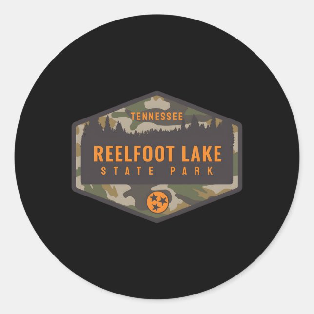 Reelfoot Lake Staat Park Tennessee Tn Camouflage Runder Aufkleber (Vorderseite)