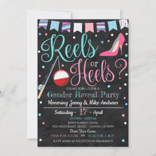 Reels ou talons Genre Reveillez Party Invitation
