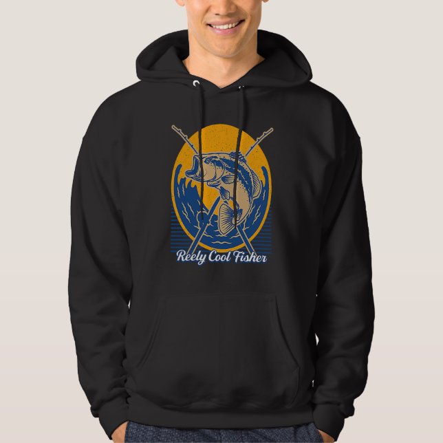 Reely Cool Fisher Lifestyle Chill Habits Easygoing Hoodie (Vorderseite)