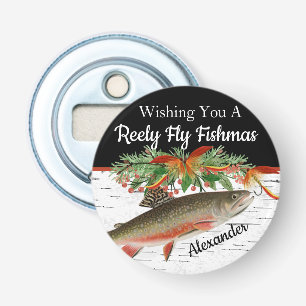 Reely Fischen Weihnachten Weihnachten leer Klein Flaschenöffner