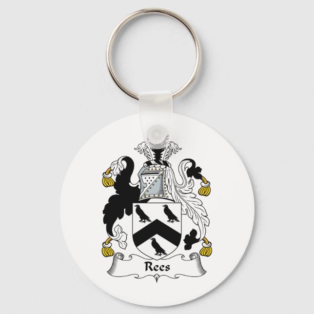 Rees Familienwappen Schlüsselanhänger (Vorderseite)