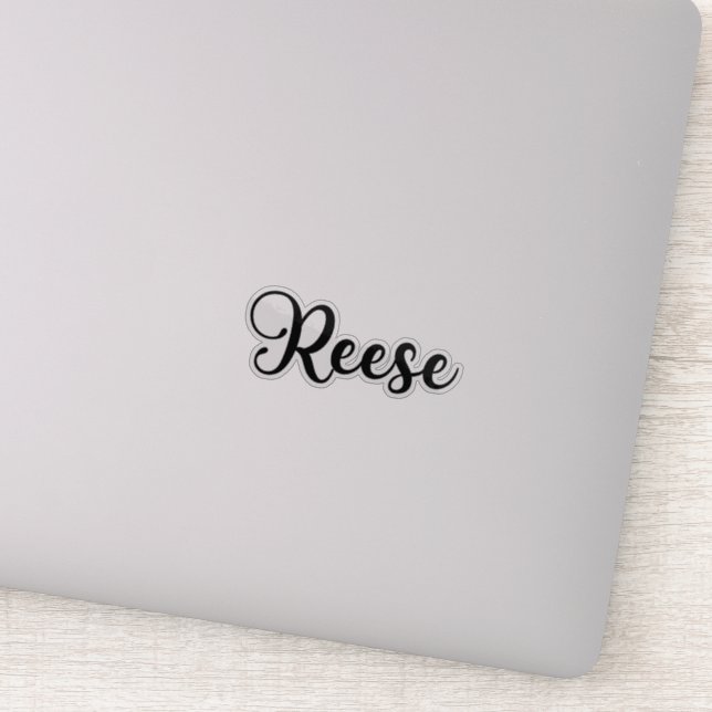 Reese Name - Handgeschriebene Kalligrafie Aufkleber (Detail)