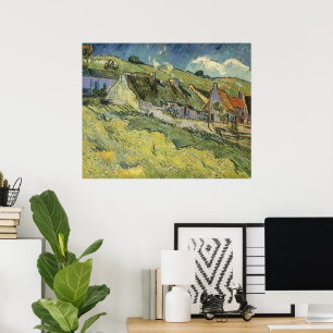 Reetgedeckte Hütten von Vincent van Gogh Poster