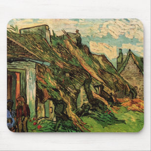 Reetgedeckte Sandstein-Cottages von Vincent van Go Mousepad