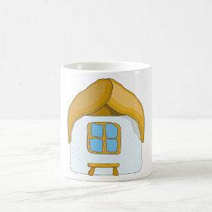 Reetgedecktes Cottage Häuschen Kaffeetasse