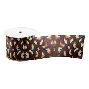 Reeve's Pheasant Brown Feather Design - Band Satinband